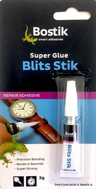 ADHESIVE SUPERGLUE BOSTIK 3GR BLITS STIK CYANO