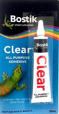 ADHESIVE CLEAR BOSTIK   25ML BLIST