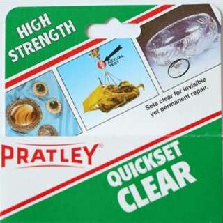ADHESIVE EPOXY PRATLEY QUICKSET CLEAR 36ML PRATLEY