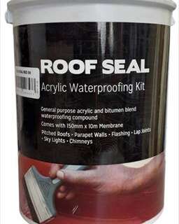 ROOF SEAL KIT ACRYL 5LTR TERRACOTTA C/W MEMBRANE