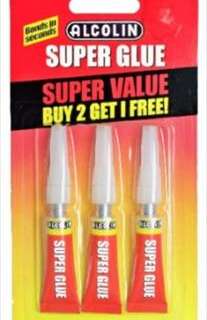 Adhesive Superglue Alcolin 3X3Gr Value Pack