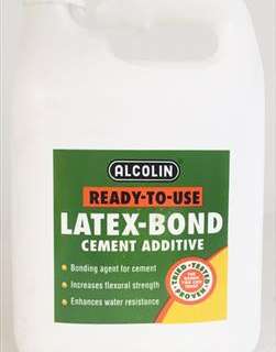 Adhesive Latex Bond Alcolin Cement/ Water Resist 5Ltr