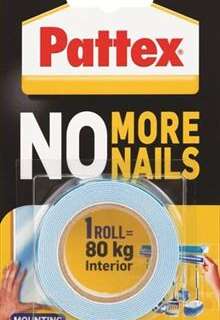 ADHESIVE NO MORE NAILS TAPE 80KG PATTEX