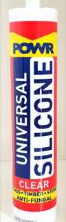 SEALANT SILICONE POWR CLEAR 260ML CART