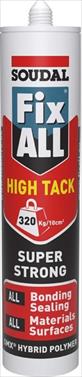 ADHESIVE FIX ALL HIGH TACK 290ML WHITE SOUDAL
