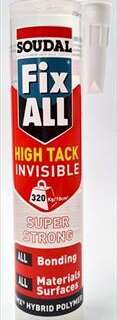 ADHESIVE FIX ALL HIGH TACK INVISIBLE 290ML SOUDAL