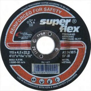 ABRASIVE DISC GRINDING STEEL S/FLEX 115MM*6.4MM*22.2MM