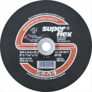 ABRASIVE DISC GRINDING STEEL S/FLEX 180MM*6.4MM*22.2MM