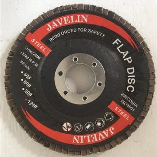 ABRASIVE FLAP DISC INDUSTRIAL 115MMX120# RIGGER