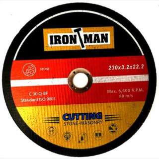 ABRASIVE DISC CUTTING STONE 230X3X22.2 IRONMAN
