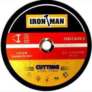 ABRASIVE DISC CUTTING STEEL 230X3.2X22.2 IRONMAN