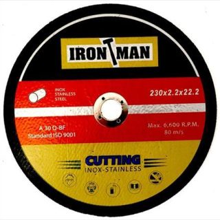 ABRASIVE DISC CUTTING STEEL SLIMLINE 230X2.2X22.2 IRONMAN