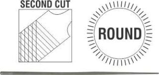 FILE AFILE CHAINSAW ROUND 2ND 200X5.55MM