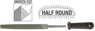 FILE AFILE HALF ROUND SMOOTH 200MM P/P