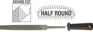 FILE AFILE HALF ROUND 2ND CUT 150MM P/P