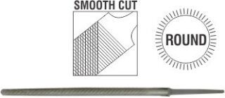 FILE AFILE ROUND SMOOTH 150MM P/P