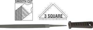 File Afile Three Sqr Smooth 200Mm P/P