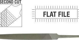 FILE AFILE FLAT 2ND CUT 100MM BULK