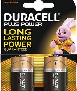 BATTERY DURACELL PLUS C   APPLIAN  2 S 1.5V MN1400K2