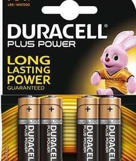 BATTERY DURACELL PLUS AA   PENLIGHT 4 S 1.5V MN1500B4