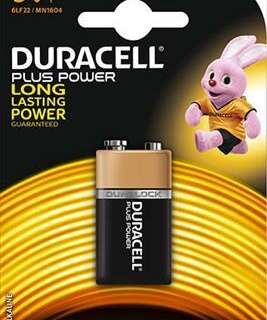 BATTERY DURACELL PLUS RECTANGULAR   1 S   9V MN1604