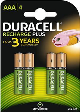BATTERY DURACELL RECHARGEABLE REMOTE AAA 4 S 800MAH