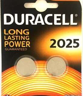 BATTERY DURACELL LITHIUM COINS CR2025 2 S DURO33