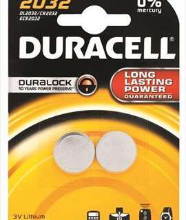 BATTERY DURACELL 3V CR2032 2 S DUR006