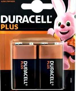 BATTERY DURACELL PLUS 9V RECTANGULAR 2 S DUR109