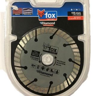 DIAMOND DISC FOX CURVED 115MM MASONRYPRO