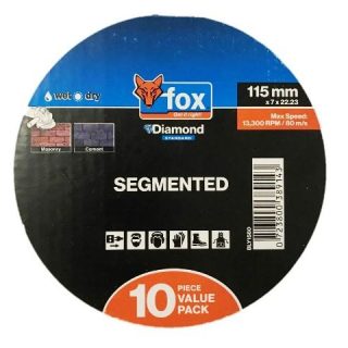 DIAMOND DISC FOX SEG 115MM MASONRYSTDP10