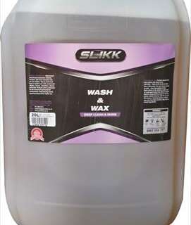 SLIKK WASH & WAX CAR SHAMPOO 20LTR FAUT003