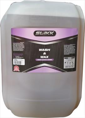 SLIKK WASH & WAX CAR SHAMPOO 20LTR FAUT003