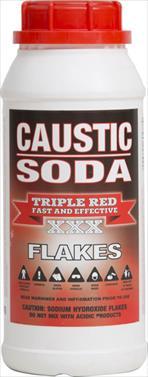 TRIPLE RED CAUSTIC SODA FLAKES 1KG