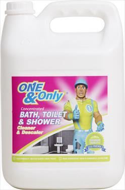 ONE & ONLY BATH TOILET & SHOWER CLEANER & DESCALER 5LTR
