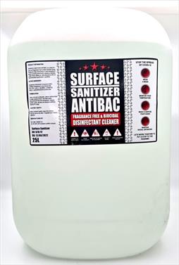 Rsa Surface Sanitiser Anti Bacterial All Surface 20Ltr