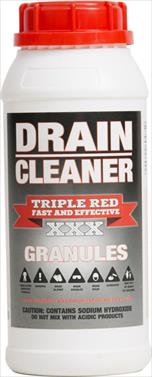 TRIPLE RED DRAIN CLEANER GRANULES  1KG