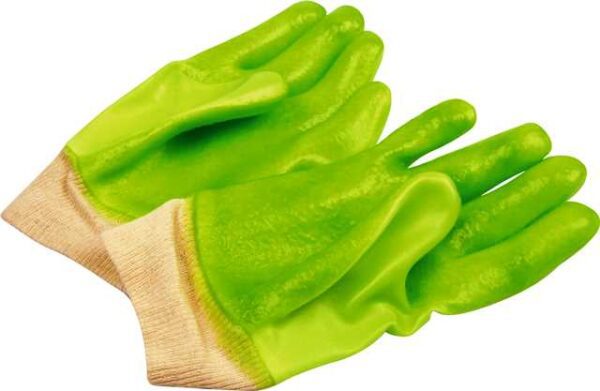 GLOVE SABS PVC HD K/WRIST H/VOS 27CM P/P