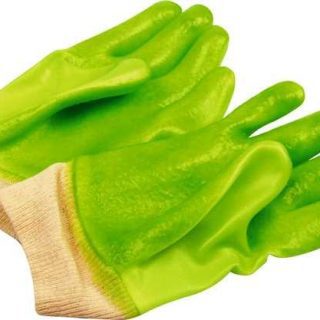 GLOVE SABS PVC HD K/WRIST H/VOS 27CM P/P