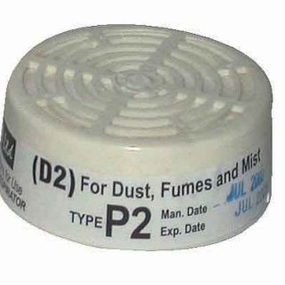 RESPIRATOR SPARE FILTER DUST D2 P/2