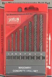 Drill Bit Set Concrete 8Pce Hq