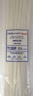 CABLE TIES WHITE 388MM*7.8MM PACK 50 T120R