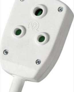PLUG COUPLER JANUS 2*16AMP NYLON (WHITE) LM1391