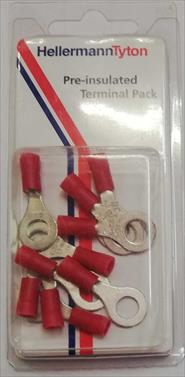TERMINAL PP INS RING 6.5MM PKT10 PRPK1
