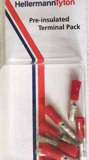 TERMINAL PP INSUL MALE BULLET CONN 4MM PKT8 PRPK24