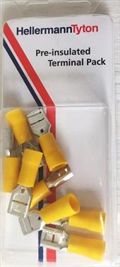 Terminal Pp Insul Fem Discon 6.35X0.8Mm Pkt8 Prpk35