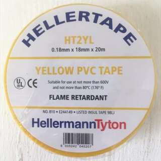 Insulation Tape Pvc Flame Retard 20Mt Yellow