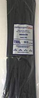 CABLE TIES BLACK 392MM*4.7MM PACK 100 T50L
