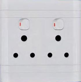 SWITCH SOCKET DOUBLE 100 X100 D01