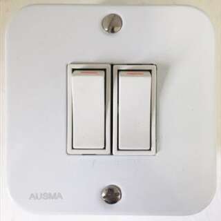 Switch Industrial 2 Lever 1 Way 50X50 A-M102